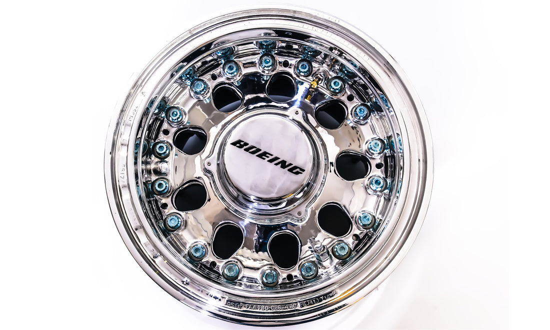 Boeing 747 Wheel Table - Polished